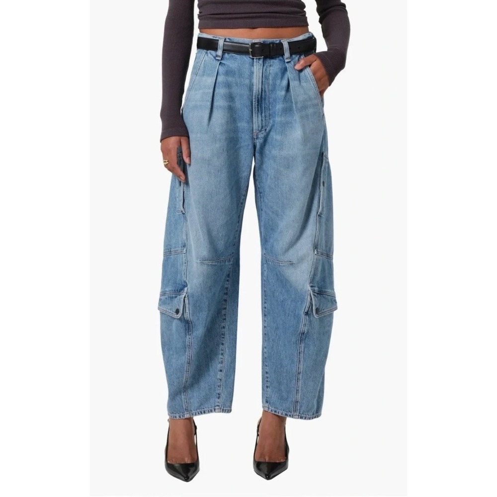 CITIZENS OF HUMANITY Zenith Flight Pant Blue Cargo Wide Leg Women's Size 27